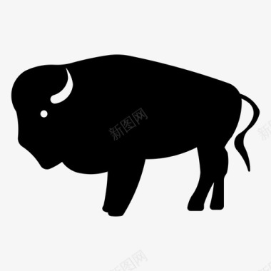美洲野牛动物水牛图标