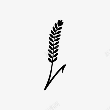 水稻种植农业小麦图标