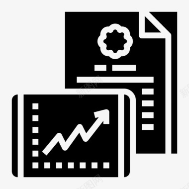 经济政策商业报纸图标