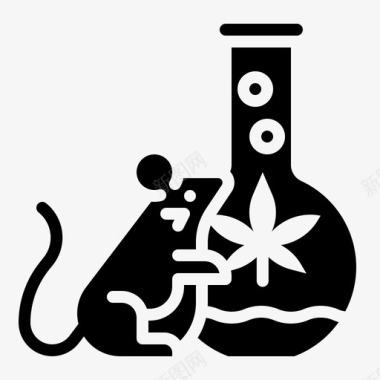 大麻实验室测试圈老鼠图标