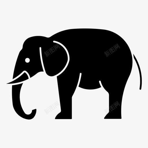 非洲象亚洲象公牛svg_新图网 https://ixintu.com 非洲 亚洲象 公牛 偷猎 动物