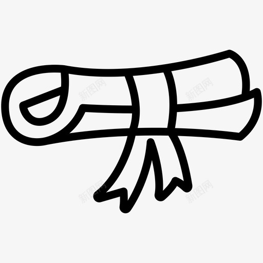 证书学位文凭svg_新图网 https://ixintu.com 证书 教育 学位 文凭 线式