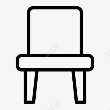 椅子家具阁楼图标