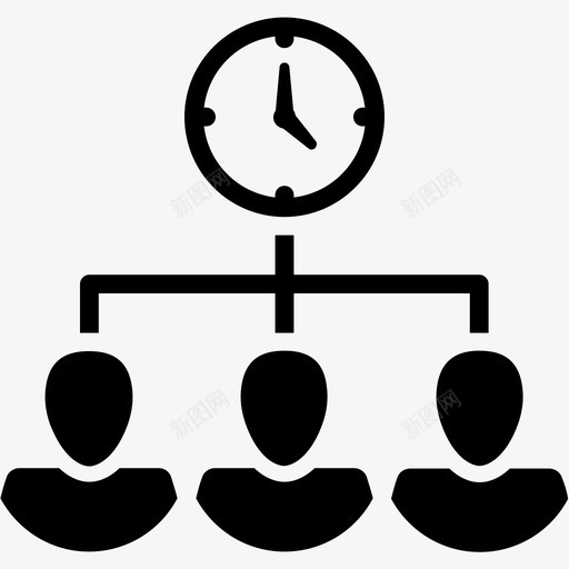 时钟管理团队时间业务和财务svg_新图网 https://ixintu.com 时钟 管理 团队 时间 业务 财务