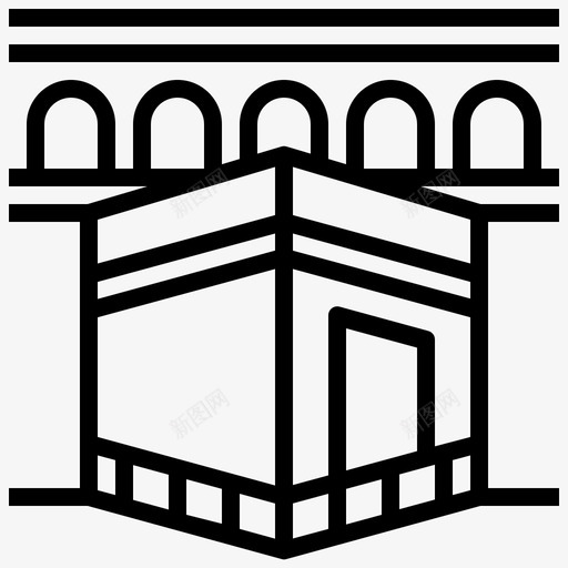 卡巴建筑和城市文化svg_新图网 https://ixintu.com 卡巴 建筑 城市 文化 宗教 神圣 斋月