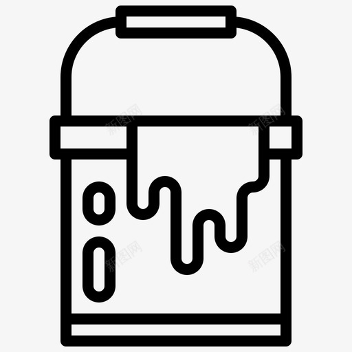 油漆桶建筑和工具图形工具svg_新图网 https://ixintu.com 油漆 漆桶 工具 图形 建筑 编辑器 打印