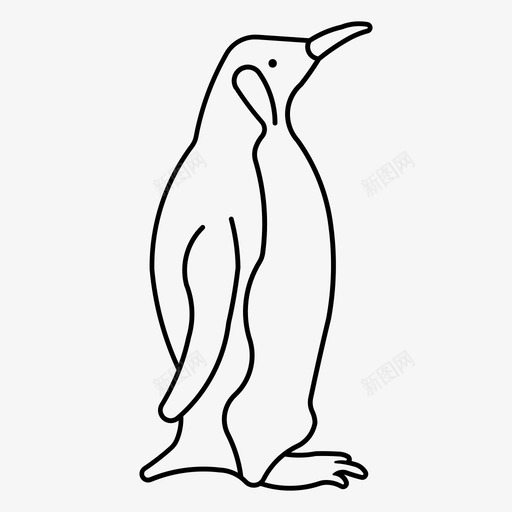 帝企鹅动物鸟svg_新图网 https://ixintu.com 企鹅 动物 圣诞节