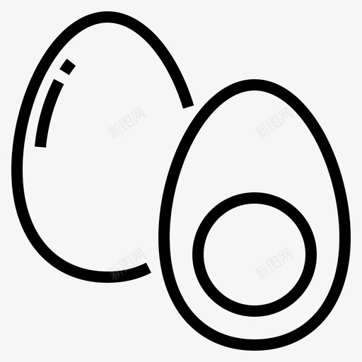 鸡蛋煮熟食物svg_新图网 https://ixintu.com 鸡蛋 煮熟 食物 蛋白质 沙拉