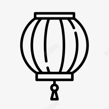 灯笼庆祝中国新年图标