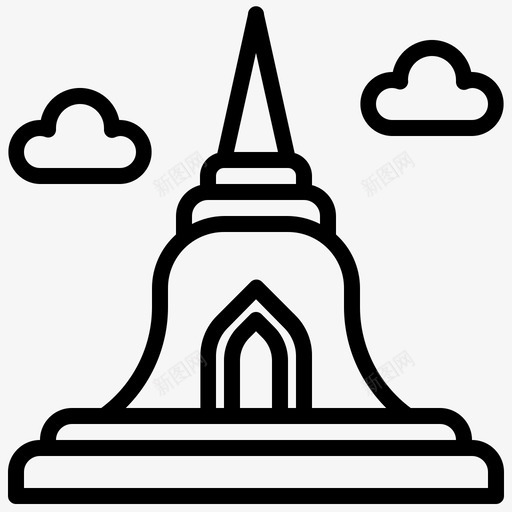 宝塔建筑和城市地标svg_新图网 https://ixintu.com 泰国 宝塔 建筑 城市 市地 纪念碑 旅游