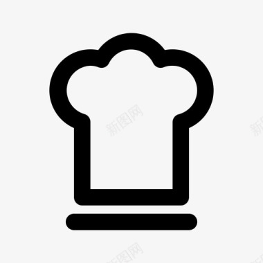 厨师帽厨房专业厨具图标
