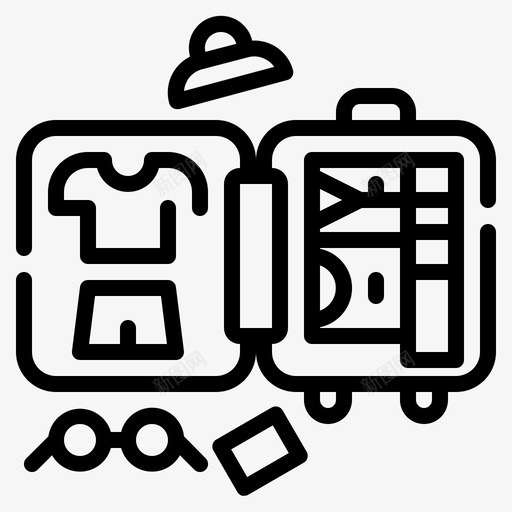 布袋服装箱包旅游产品包装svg_新图网 https://ixintu.com 布袋 服装 箱包 旅游 产品包装