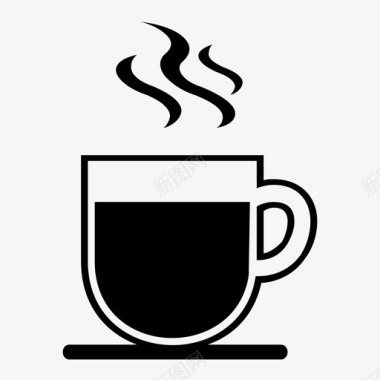 咖啡黑咖啡咖啡因图标