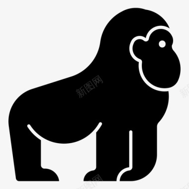 猿动物黑猩猩图标