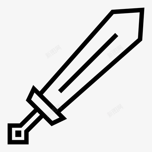 剑攻击战斗svg_新图网 https://ixintu.com 战斗 武器 攻击 战争
