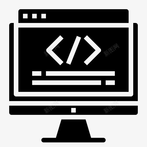 编码算法计算机svg_新图网 https://ixintu.com 编码 算法 计算机 监视器 编程 网络 开发 符号