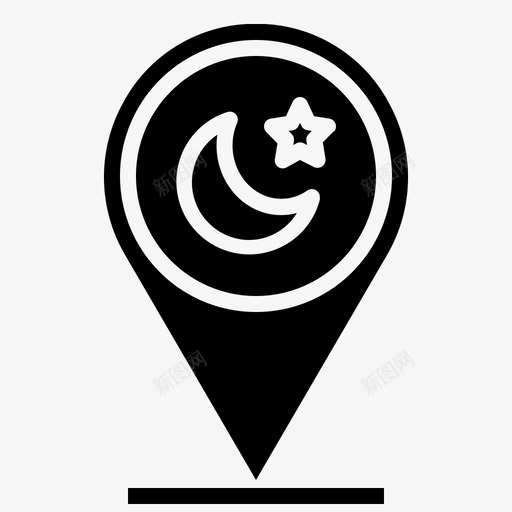 位置地图点地图指针svg_新图网 https://ixintu.com 地图 位置 指针 旗帜 标志 斋月 铭文