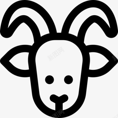 公羊动物山羊图标