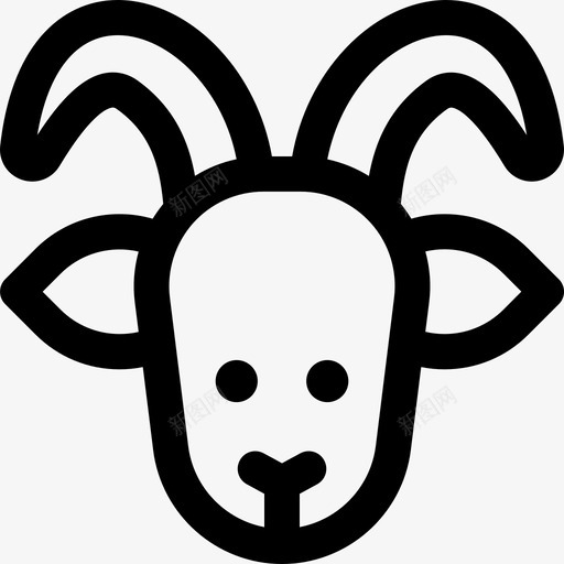 公羊动物山羊svg_新图网 https://ixintu.com 公羊动物 公羊 动物 山羊 羔羊 家畜 养殖
