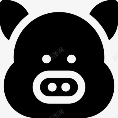 猪动物牲畜图标