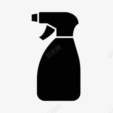 喷雾器瓶子清洁剂图标