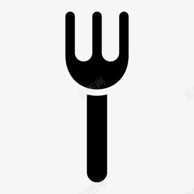 叉子用餐食物图标