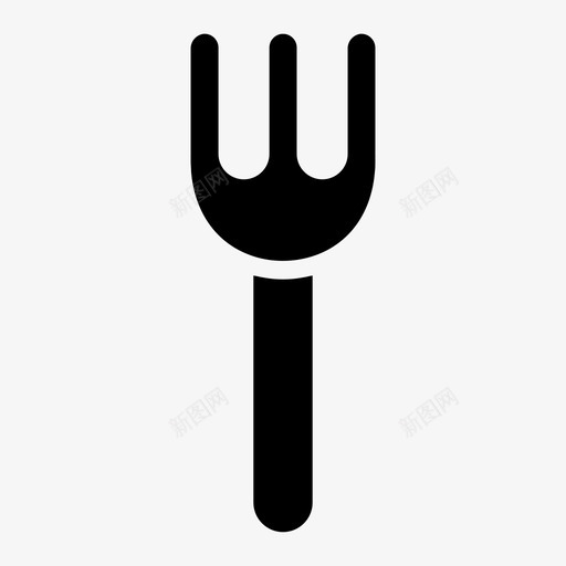 叉子用餐食物svg_新图网 https://ixintu.com 用餐 叉子 食物 厨房 厨房用 图标 图示