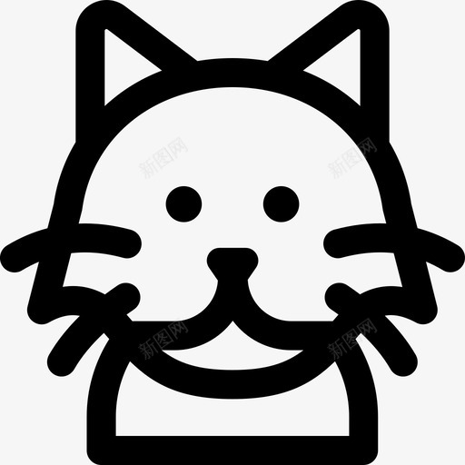 波斯品种猫svg_新图网 https://ixintu.com 品种 波斯 猫猫 宠物