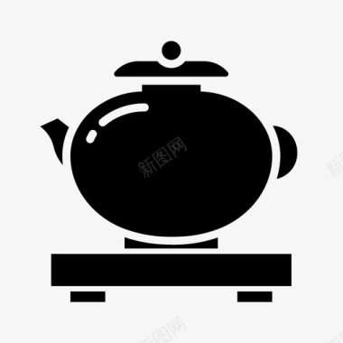 中国茶壶亚洲庆典图标