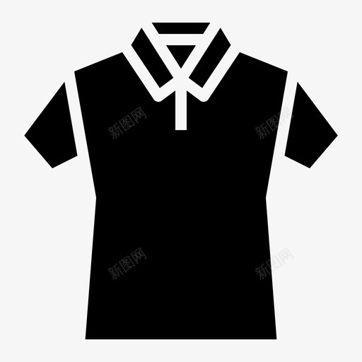 短裙衣服衬衫svg_新图网 https://ixintu.com 衣服 短裙 衬衫 袖子 黑色