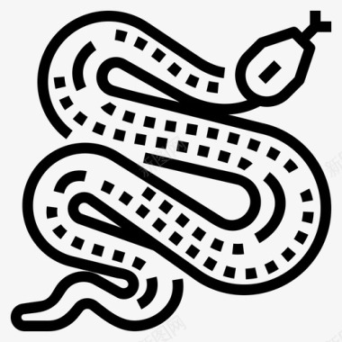 蛇神话符号图标