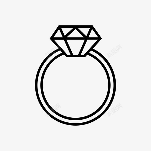 设计师戒指精致钻石戒指svg_新图网 https://ixintu.com 戒指 设计师 珠宝 精致 钻石 现代 图标