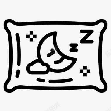 枕头放松睡觉图标