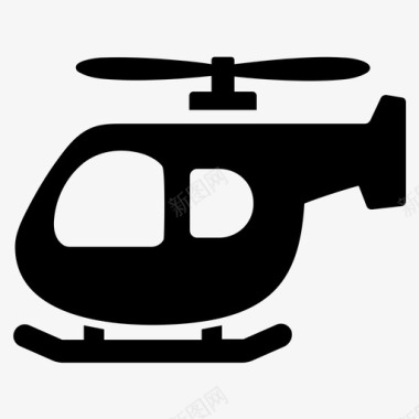 直升飞机空中旅行飞行图标