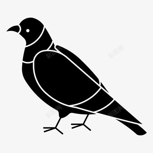 鸽子鸟和平svg_新图网 https://ixintu.com 鸽子 和平 岩鸽 动物