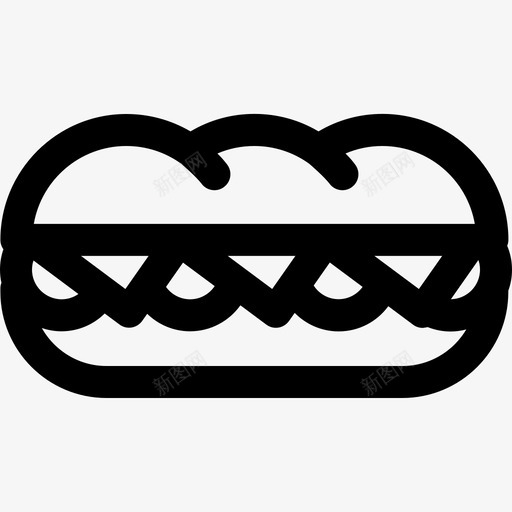 亚三明治汉堡食品svg_新图网 https://ixintu.com 食品 意大利 三明治 汉堡 系列