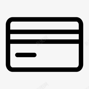 信用卡借记卡支付卡图标