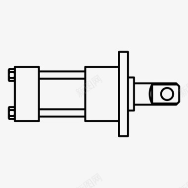 气缸力液压图标