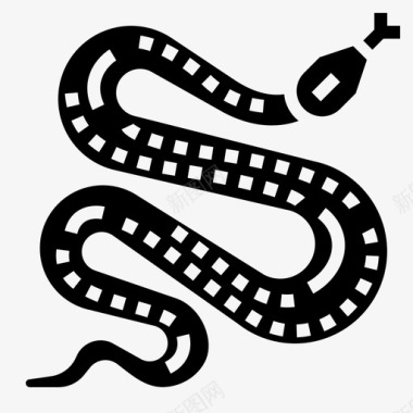 蛇神话符号图标