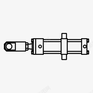 气缸力液压图标