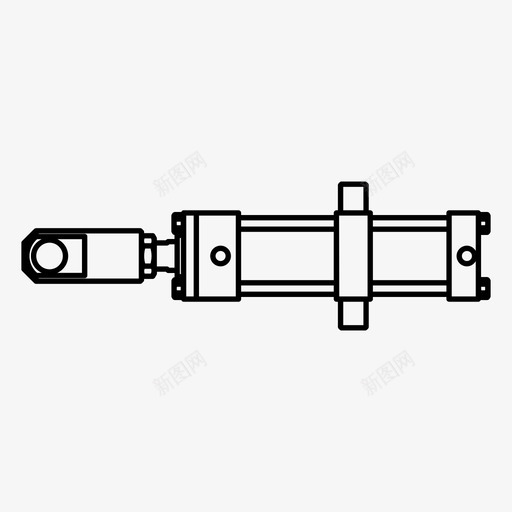 气缸力液压svg_新图网 https://ixintu.com 液压 气缸 压力 工业