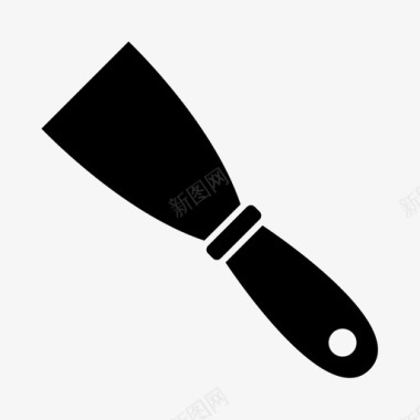 油灰刀刮刀工具图标