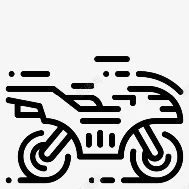 摩托车运动自行车比赛图标
