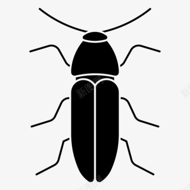 粪甲虫虫子昆虫图标