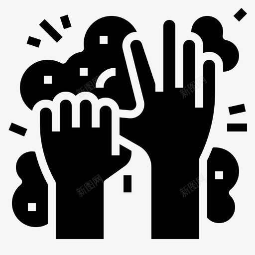 洗手清洁健康svg_新图网 https://ixintu.com 洗手 清洁 健康 卫生健康 卫生 黑色