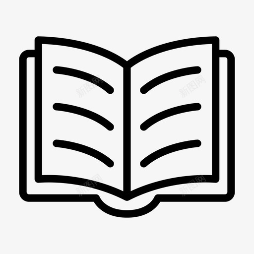 图书馆图书教育svg_新图网 https://ixintu.com 教育 图书馆 图书 知识 阅读 二线 线式
