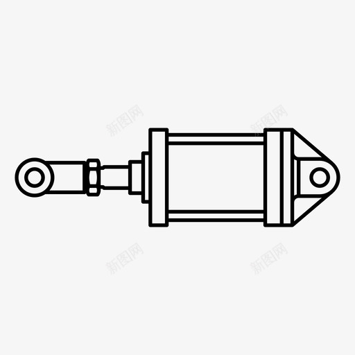 气缸力液压svg_新图网 https://ixintu.com 液压 气缸 压力 工业