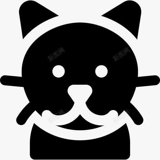 沙特勒品种猫svg_新图网 https://ixintu.com 品种 沙特 猫猫 宠物 固体