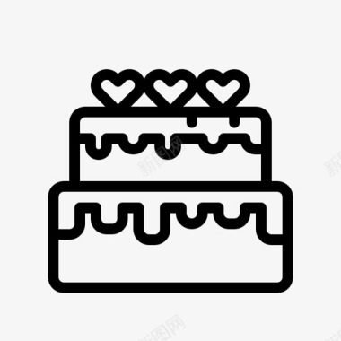 蛋糕庆典甜点图标