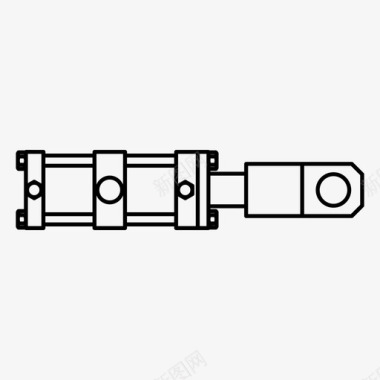 气缸力液压图标